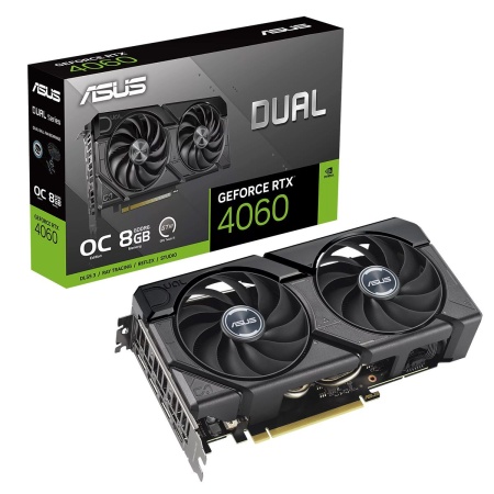 Видеокарта ASUS DUAL-RTX4060-O8G-EVO /RTX4060,HDMI,DP*3,8G,D6