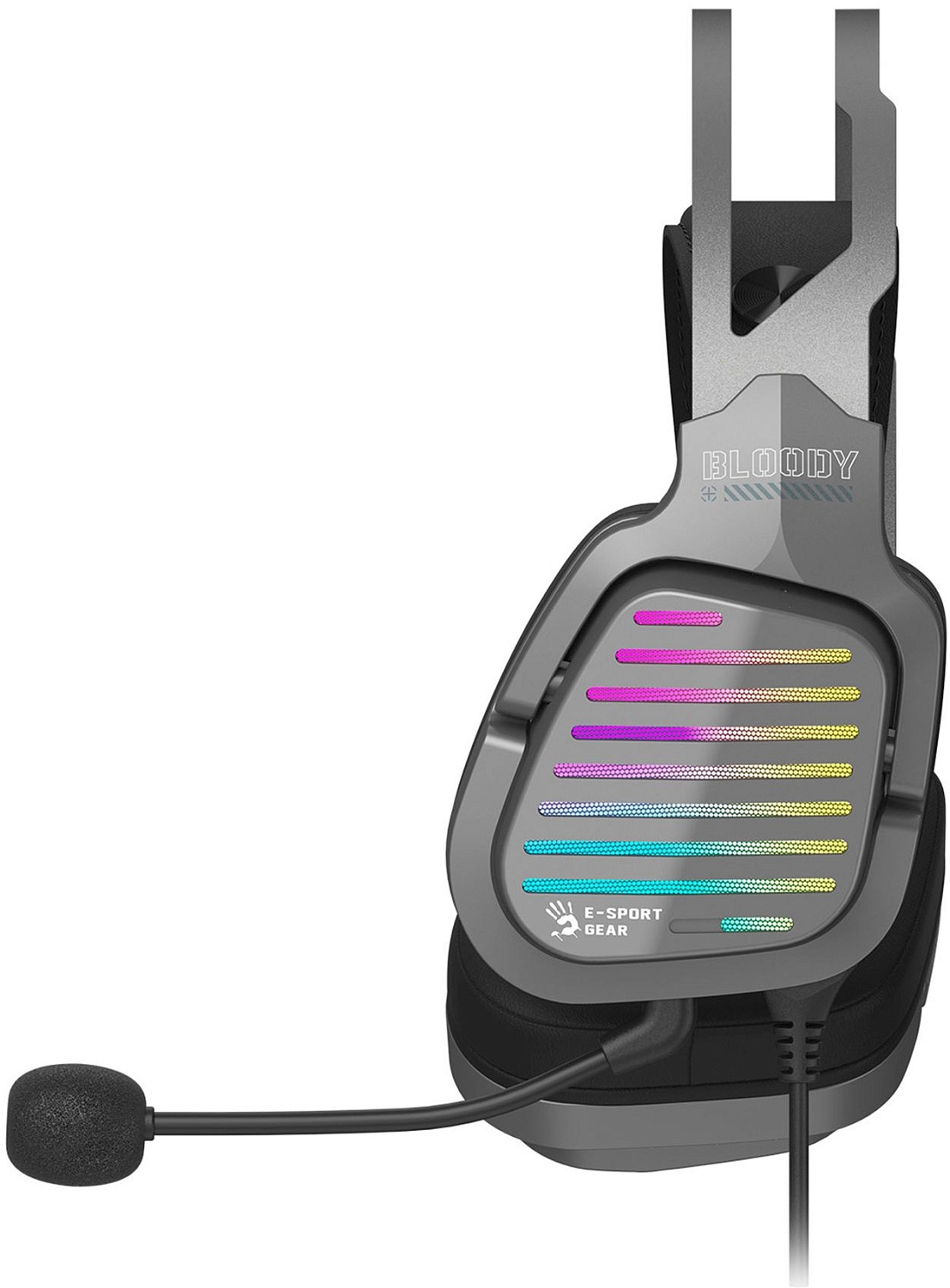 Наушники с микрофоном A4Tech Bloody G560 серый 2м мониторные оголовье (G560 GUN GREY)