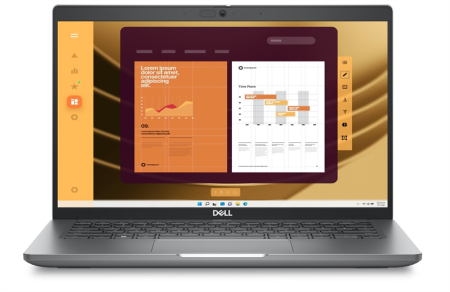 ноутбук DELL Latitude 5450 Ultra 5 125U 14,0" FullHD WVA AG 8GB DDR5 (1x8GB) 512GB SSD Intel Graphics,3cell,Backlit,Thunderbolt,2y,Linux.1,37kg,KB Eng