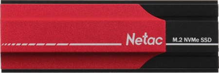 Ssd накопитель Netac SSD N950E Pro 2TB PCIe 3 x4 M.2 2280 NVMe 3D NAND, R/W up to 3500/3000MB/s, TBW 1600TB, 2048MB DRAM buffer, with heat sink, 5y wty