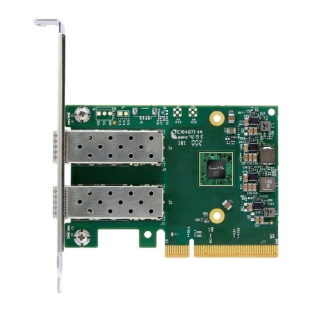 Сетевой адаптер Mellanox MCX631102AN-ADAT ConnectX®-6 Lx EN adapter card, 25GbE, Dual-port SFP28, PCIe 4.0 x8, No Crypto, Tall Bracket, (488616)