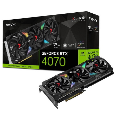 RTX4070 12GB XLR8 Gaming VERTO EPIC-X RGB Triple Fan DLSS 3 GDDR6X 192-bit DPx3 HDMI RTL