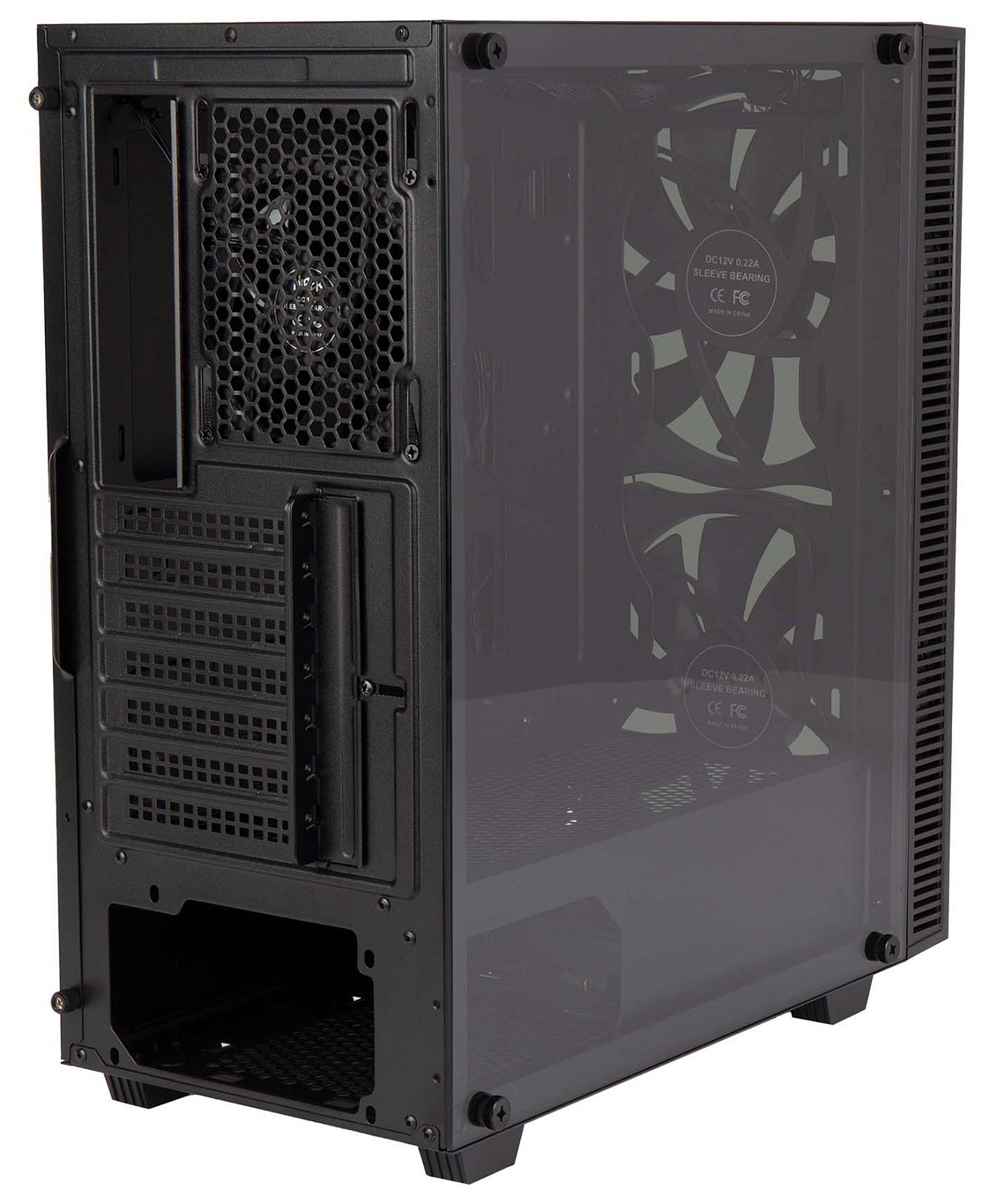 Корпус Hiper BH33 черный без БП ATX 3x120mm 2x140mm 1xUSB2.0 1xUSB3.0 audio bott PSU