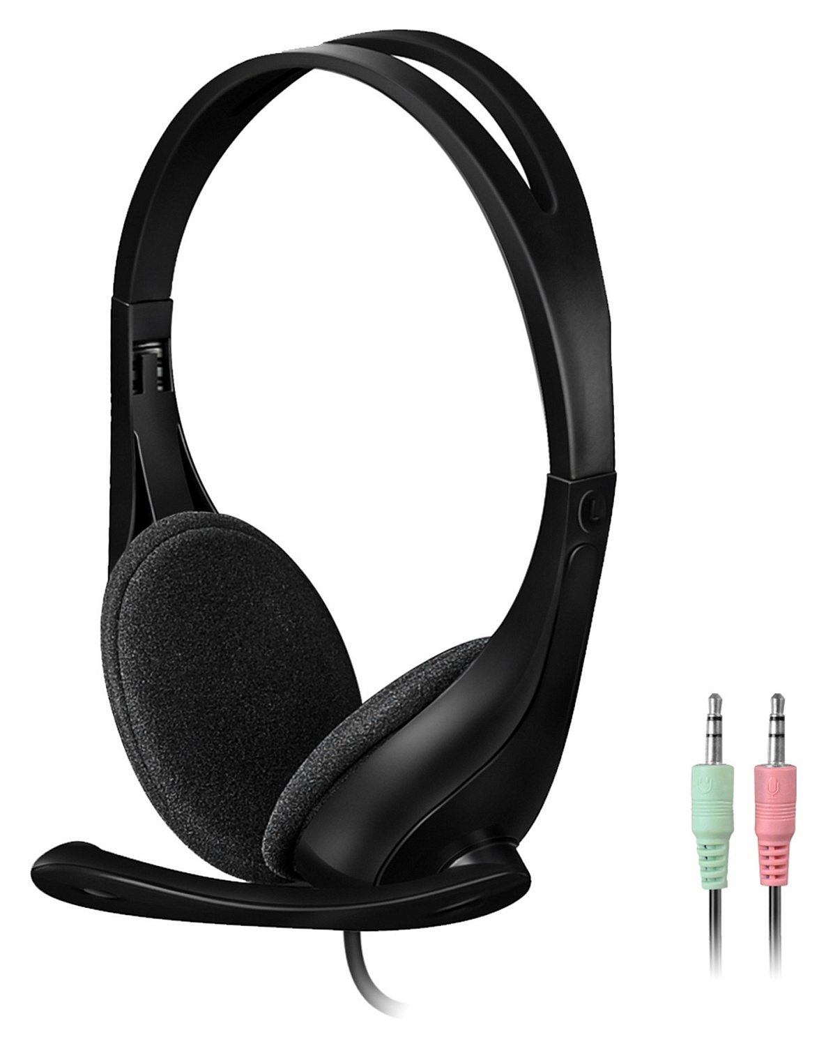 Наушники с микрофоном A4Tech HS-9 черный 1.8м накладные оголовье (HS-9 (BLACK))