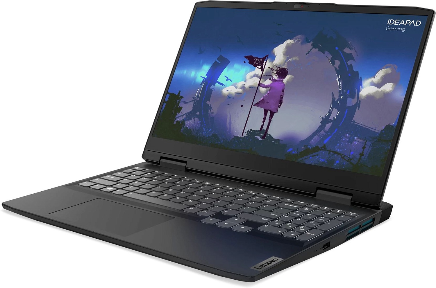 Ноутбук Lenovo IP Gaming 3 16IAH7 Core i5 12450H 8Gb SSD512Gb NVIDIA GeForce RTX 3050 Ti 4Gb 16" IPS WUXGA (1920x1200) noOS grey WiFi BT Cam (82SA00DERK)