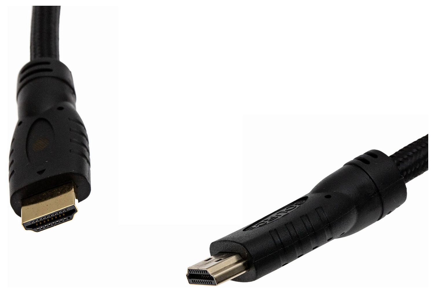 Кабель аудио-видео Cactus CS-HDMI.2-10 HDMI (m)/HDMI (m) 10м. позолоч.конт. черный