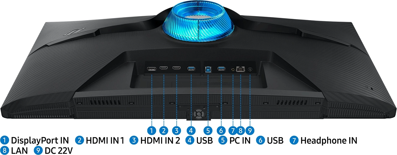 Монитор Samsung 32" Odyssey G7 S32BG700EUXEN черный IPS LED 16:9 HDMI M/M полуматовая HAS Piv 400cd 178гр/178гр 3840x2160 144Hz DP 4K USB 8.3кг