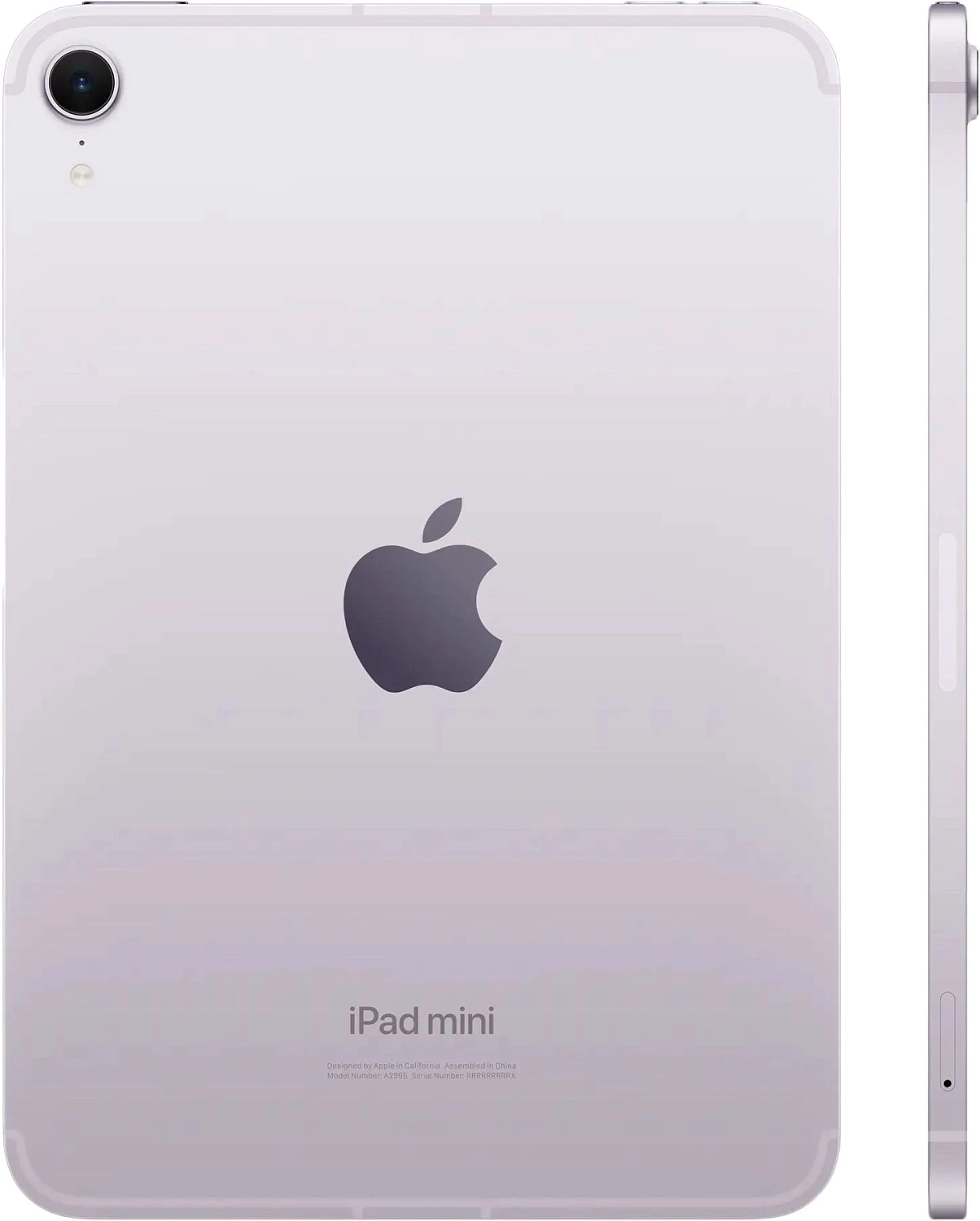 Планшет Apple iPad mini 2024 A2995 A17 Pro 6С RAM8Gb ROM256Gb 8.3" IPS 2266x1488 5G eSIM iOS фиолетовый 12Mpix 12Mpix BT WiFi 9hr