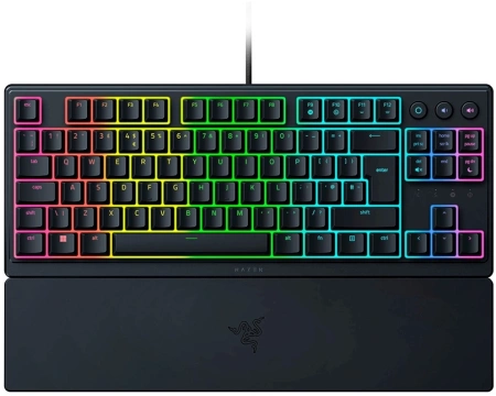 Клавиатура Razer Ornata V3 Tenkeyless механическая черный USB Multimedia for gamer LED (подставка для запястий) (RZ03-04881600-R3R1)