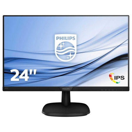 Монитор LCD 23.8'' [16:9] 1920х1080(FHD) IPS, nonGLARE, 75 Hz, 250 cd/m2, H178°/V178°, 1000:1, 10М:1, 16.7M, 4ms, VGA, DVI, HDMI, Tilt, 3Y, Black