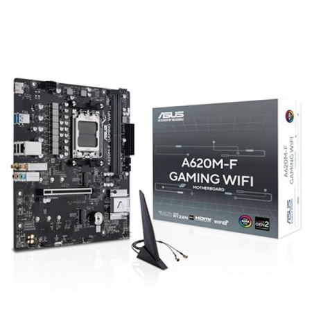 Материнская плата Asus A620M-F GAMING WIFI SocketAM5 AMD A620 2xDDR5 mATX AC`97 8ch(7.1) 2.5Gg RAID+HDMI+DP