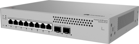 Коммутатор HUAWEI S220S-8T2X (L2, 8*10/100/1000BASE-T ports, 2*10GE SFP+ ports, built-in AC power, Fanless)