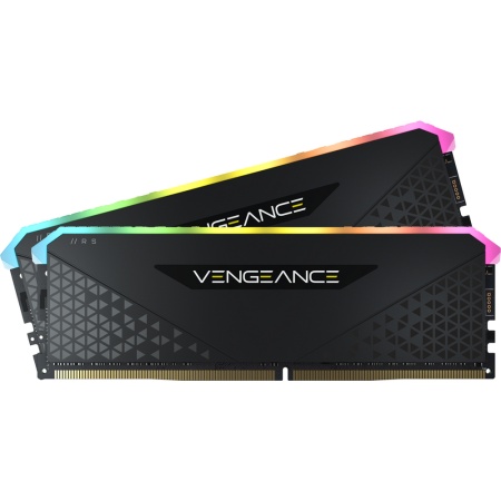 16GB Vengeance RGB RS, RGB LED, Black PCB, DDR4, Dimm, 3200MHz, Unbuffered, 16-20-20-38, CMG16GX4M2E3200C16 XMP 2.0, 1.35V, for AMD Ryzen & Intel CMG16GX4M2E3200C16 (Kit of 2x8GB) (649007)