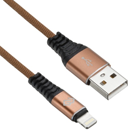 Кабель Digma LIGHT-0.15M-BR USB (m)-Lightning (m) 0.15м коричневый