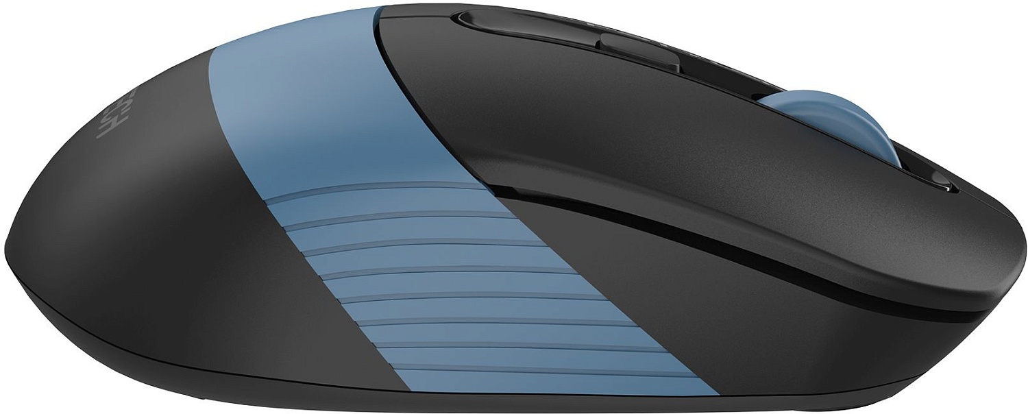 Мышь A4Tech Fstyler FG10CS Air черный/синий оптическая (2000dpi) silent беспроводная USB для ноутбука (4but) Мышь A4Tech Fstyler FG10CS Air черный/синий оптическая (2000dpi) silent беспроводная USB для ноутбука (4but)