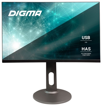 Монитор Digma 23.8" DM-MONB2408 черный IPS LED 5ms 16:9 HDMI M/M матовая HAS Piv 250cd 178гр/178гр 1920x1080 75Hz DP FHD USB 4.8кг