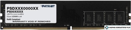 Память DDR4 16Gb 2400MHz Patriot PSD416G240081 Signature RTL PC4-19200 CL17 DIMM 288-pin 1.2В single rank Ret