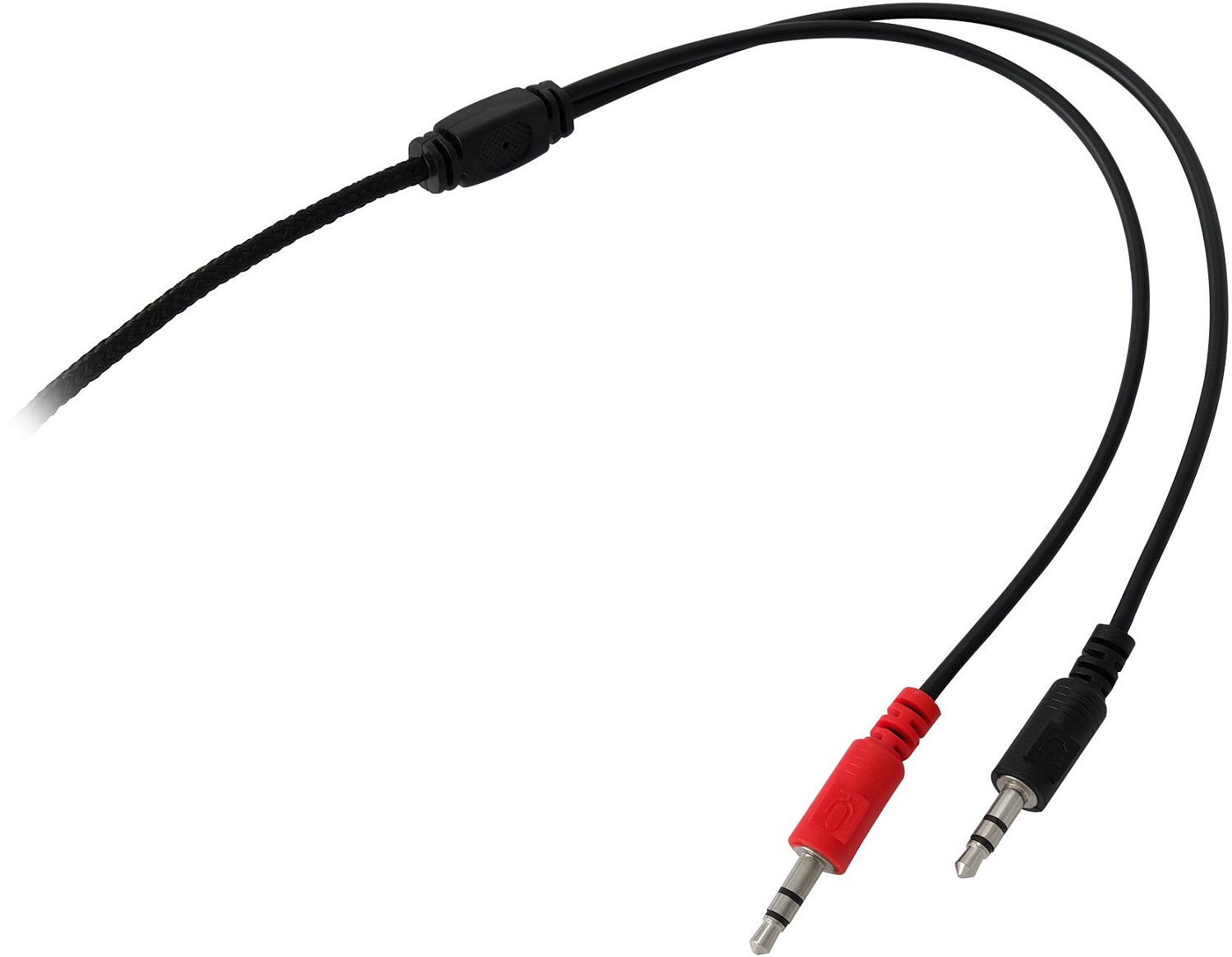 Наушники с микрофоном Оклик HS-M200 черный 1.8м накладные оголовье (1532011)