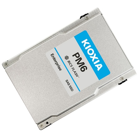 2.5" 6400GB KIOXIA (Toshiba) PM6-V Enterprise SSD KPM61VUG6T40 SAS 24Gb/s, 4150/3700, IOPS KPM61VUG6T40 595/290K, MTBF 2.5M, TLC, 3DWPD, 15mm