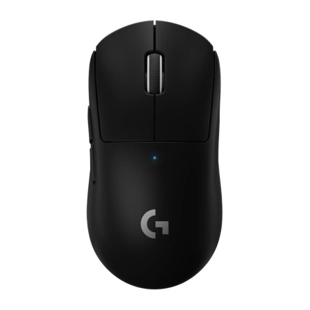 Мышь игровая Logitech PRO X Superlight Black (910-005884) черная, беспроводная Lightspeed, cенсор Hero 25K 100-25600dpi, 6 кнопок, облегченная 63гр, USB кабель 1,8м, под обе руки