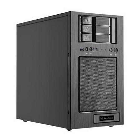 SST-CS330B Case Storage Micro-ATX Tower Computer Case, support 7x 3.5" or 2.5" Hot-Swap HDD Bays "1x 3,5" or 2,5", black internal and black outside"