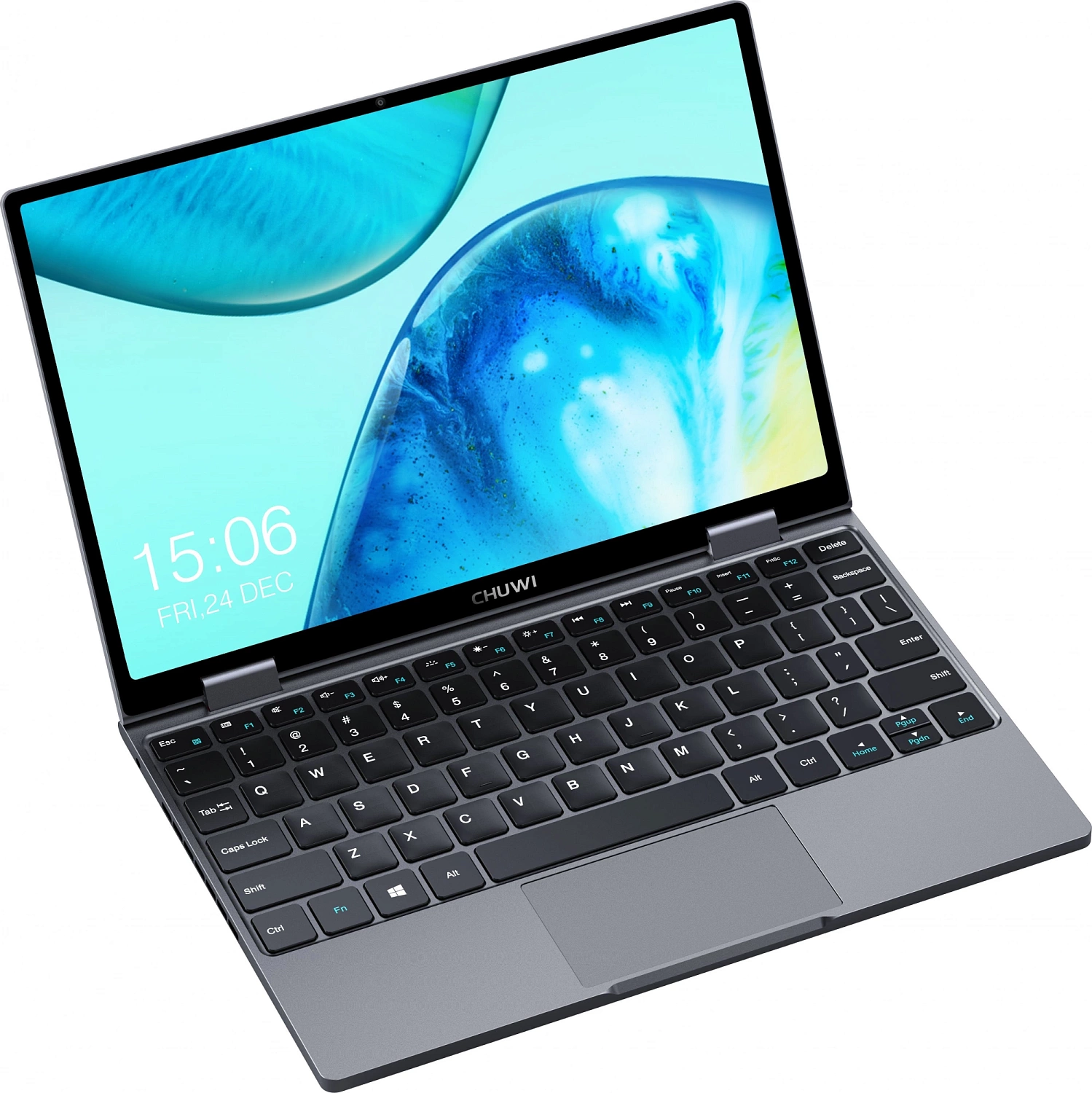 Ноутбук Chuwi MiniBook X N100 12Gb SSD512Gb Intel UHD Graphics 10.51" IPS Touch WQXGA (1920x1200) Windows 11 Home grey WiFi BT Cam 3800mAh (1746362)