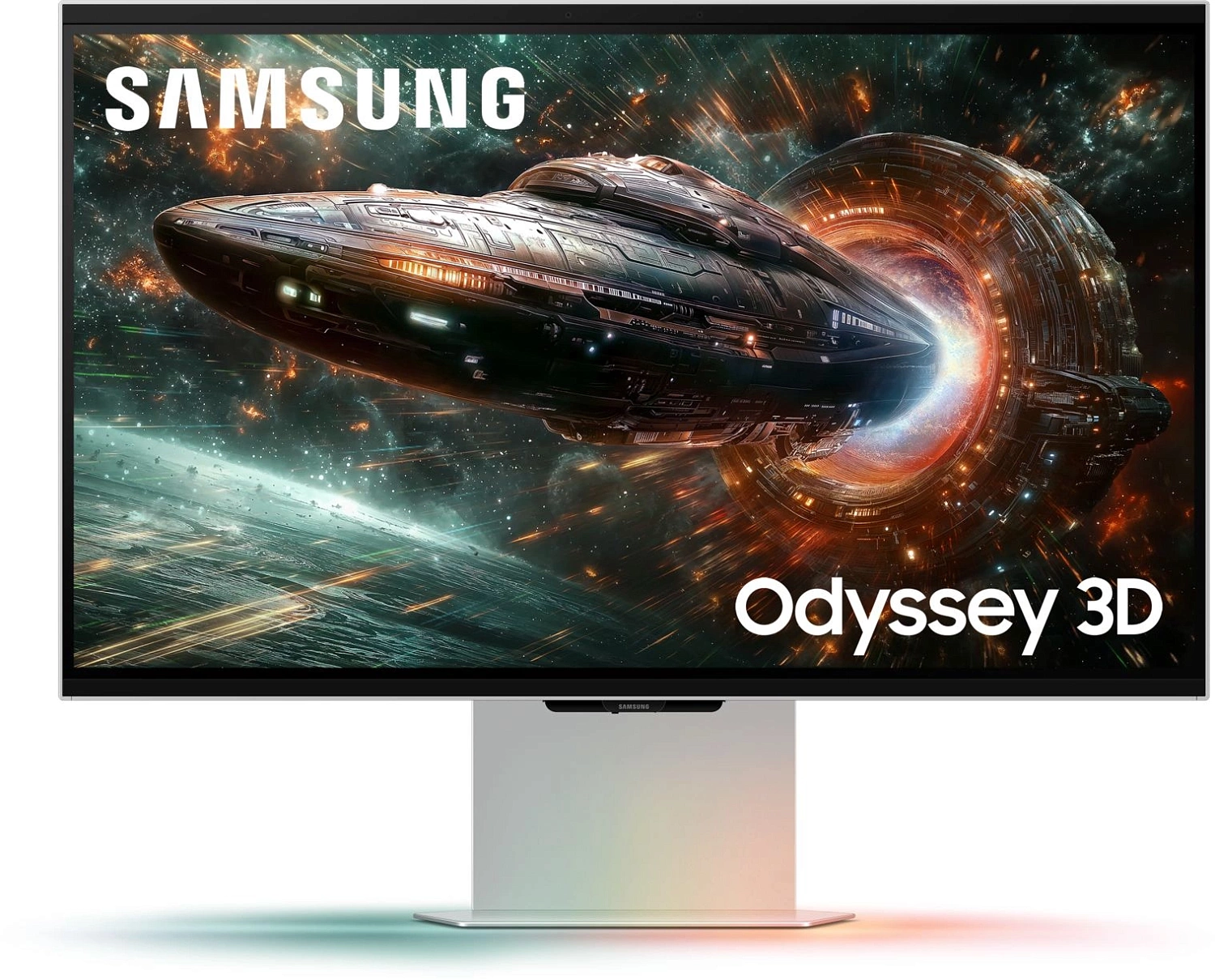 Монитор Samsung 27" Odyssey 3D LS27FG900XIXCI серебристый IPS LED 1ms 16:9 HDMI M/M матовая HAS 350cd 178гр/178гр 3840x2160 165Hz FreeSync Premium DP 4K 7.5кг