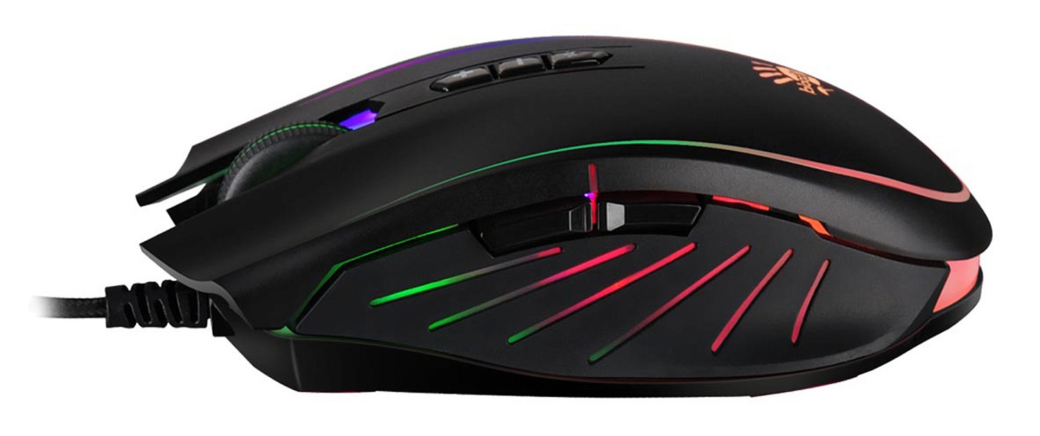 Мышь A4Tech Bloody Q81 Curve черный оптическая (6200dpi) USB (8but) Мышь A4Tech Bloody Q81 Curve черный оптическая (6200dpi) USB (8but)