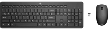 Клавиатура и мышь Keyboard and Mouse HP 230 Wireless Combo RUSS cons