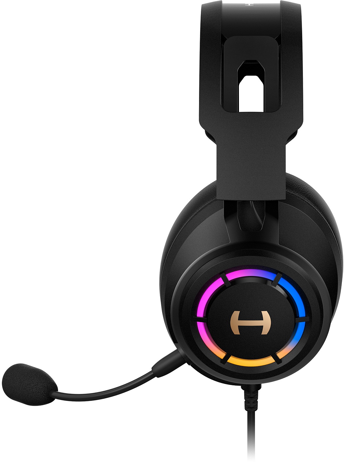 Наушники с микрофоном Edifier G35 черный 2.5м мониторные USB оголовье