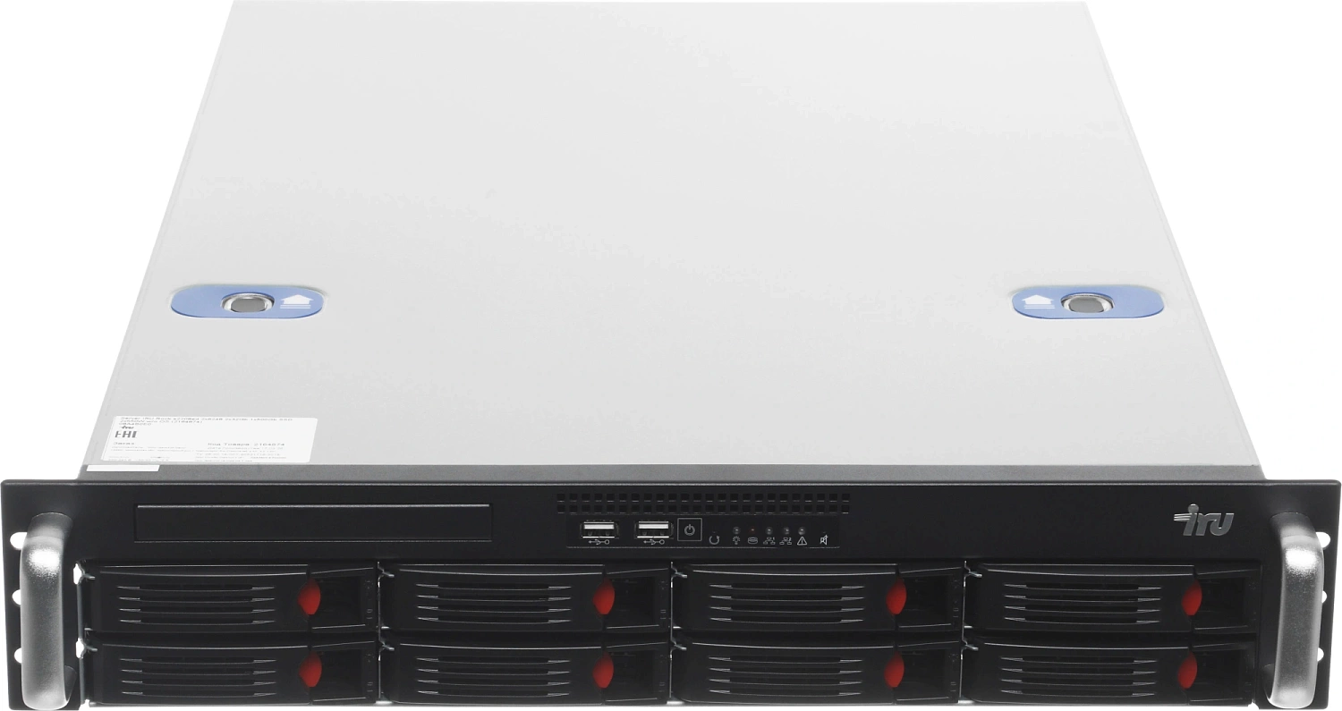 Сервер IRU Rock s2208ed 2x6248 2x32Gb 1x500Gb SSD 2x550W w/o OS (2164874)