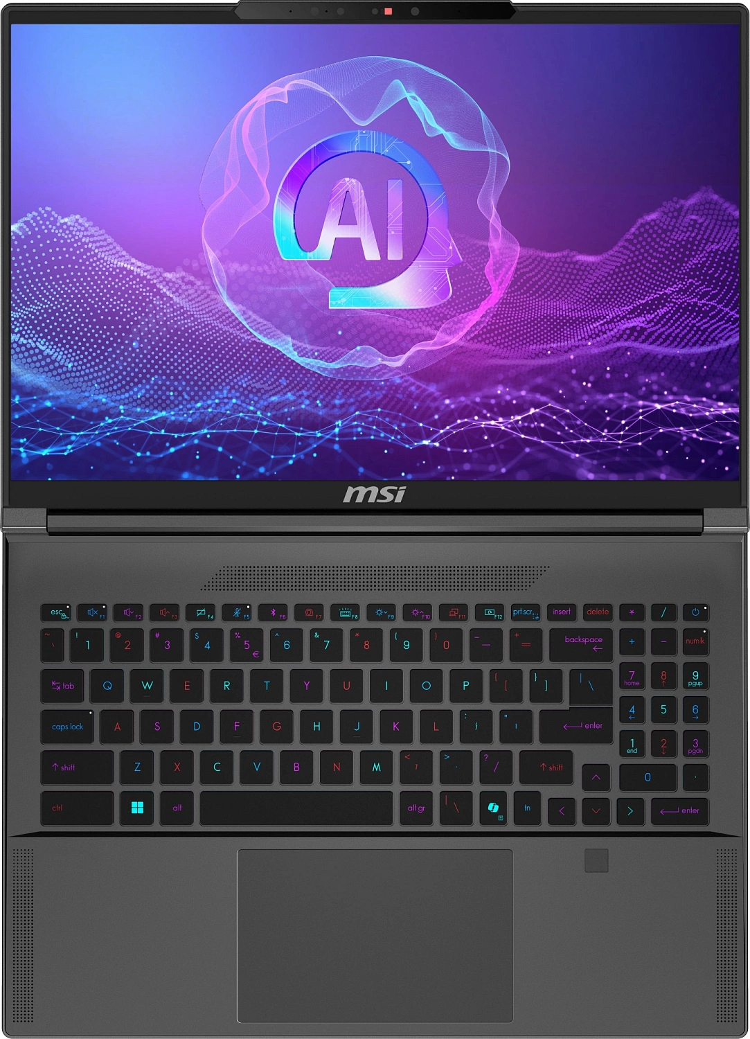 Ноутбук MSI Creator A16 AI+ A3HVGG-268RU Ryzen AI 9 365 32Gb SSD2Tb NVIDIA GeForce RTX4070 8Gb 16" IPS QHD+ (2560x1600) Windows 11 grey WiFi BT Cam (9S7-15FK14-268)