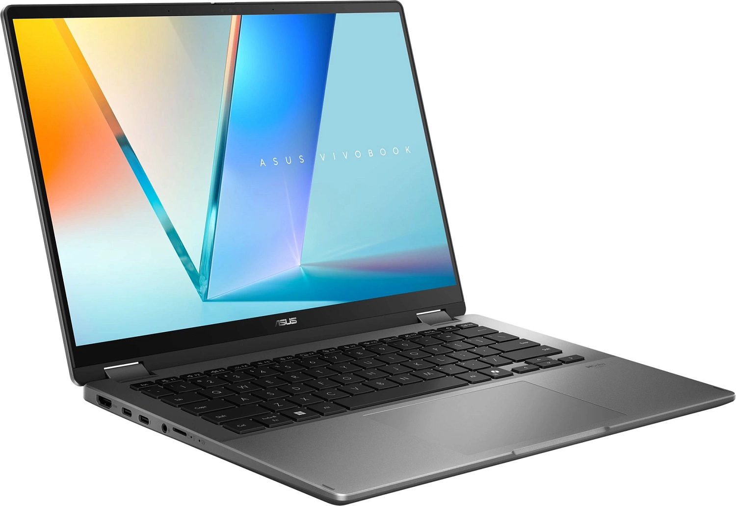 Ноутбук Asus Vivobook 14 Flip TP3407AA-SG111W Core Ultra 7 355 16Gb SSD512Gb Intel Graphics 14" OLED Touch WUXGA (1920x1200) Windows 11 Home grey WiFi BT Cam (90NB17C1-M007C0)