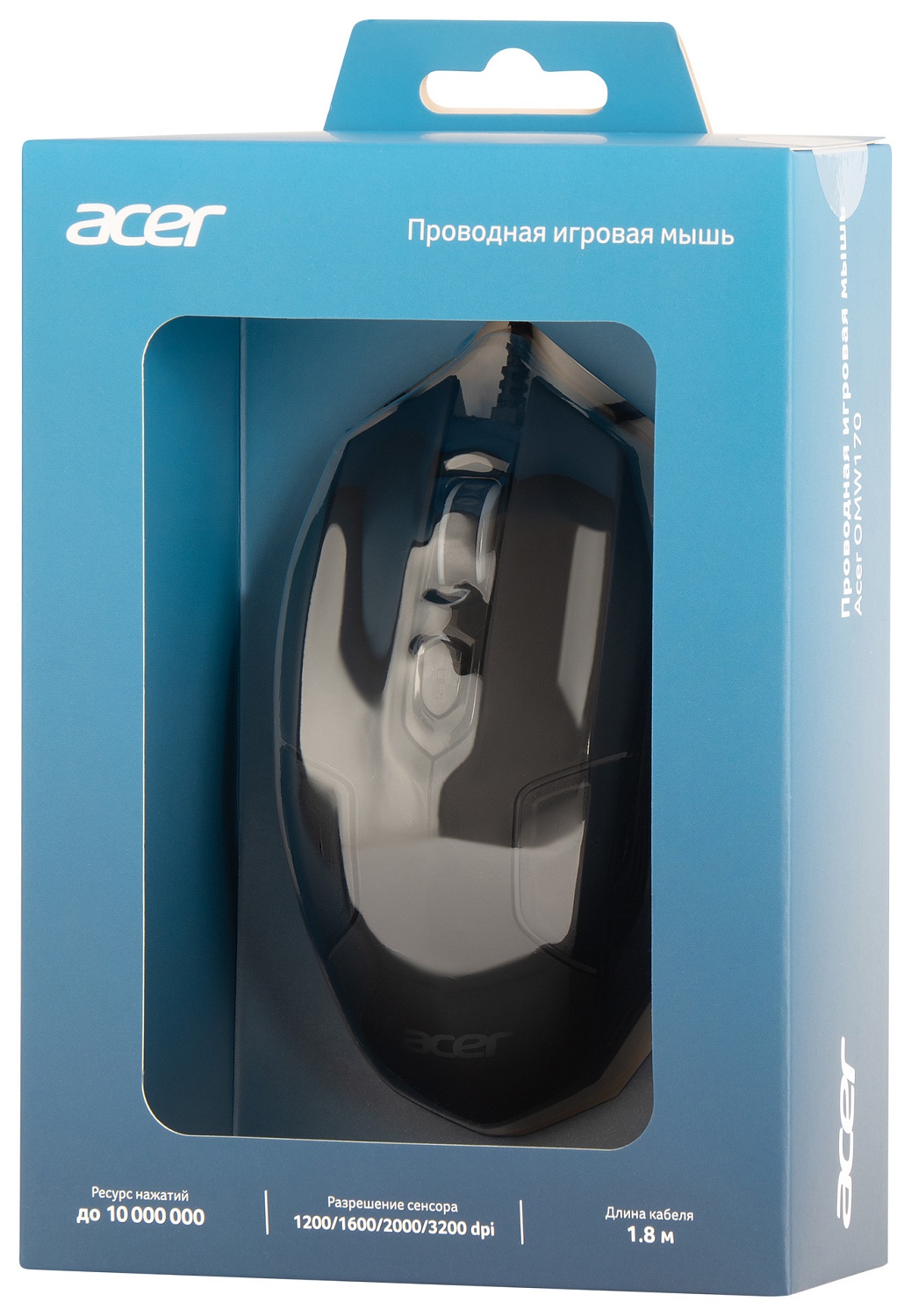 Мышь Acer OMW170 черный оптическая (3200dpi) USB (6but) Мышь Acer OMW170 черный оптическая (3200dpi) USB (6but)
