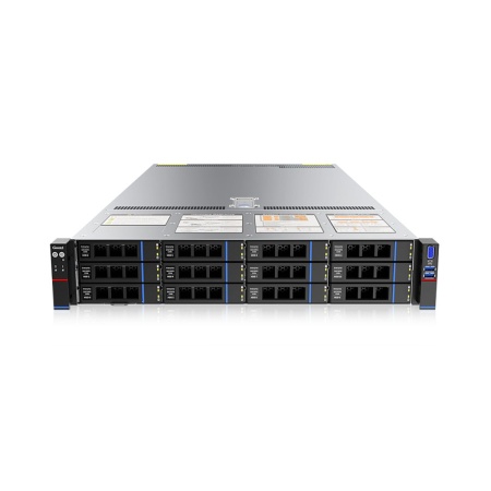 Платформа системного блока Gooxi SL201-D12R-NV-G4 2U Direct-attached Backplane 12_2.5/3.5 SAS/SATA/NVMe Hard Drive Bay Eagle-stream Server Barebone + 550W CRPS modules + standard rail kit