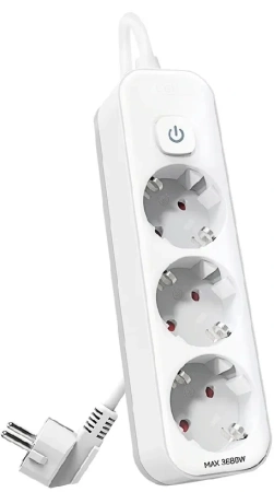 Сетевой фильтр Deli ET431 1.8м (3 розетки) белый (пакет ПЭ) Сетевой фильтр Deli ET431 1.8м (3 розетки) белый (пакет ПЭ)