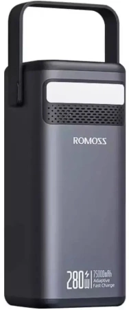 Мобильный аккумулятор Romoss PMT75 75000mAh 280W 5A черный (1746779)