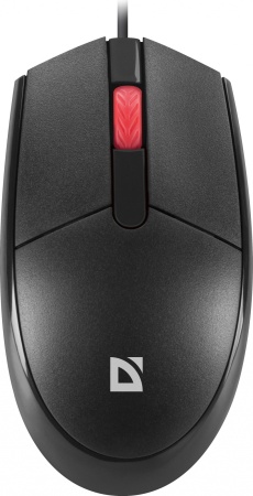 Мышь Defender Delta MM-523 черный оптическая 1000dpi USB для ноутбука 2but (52523)