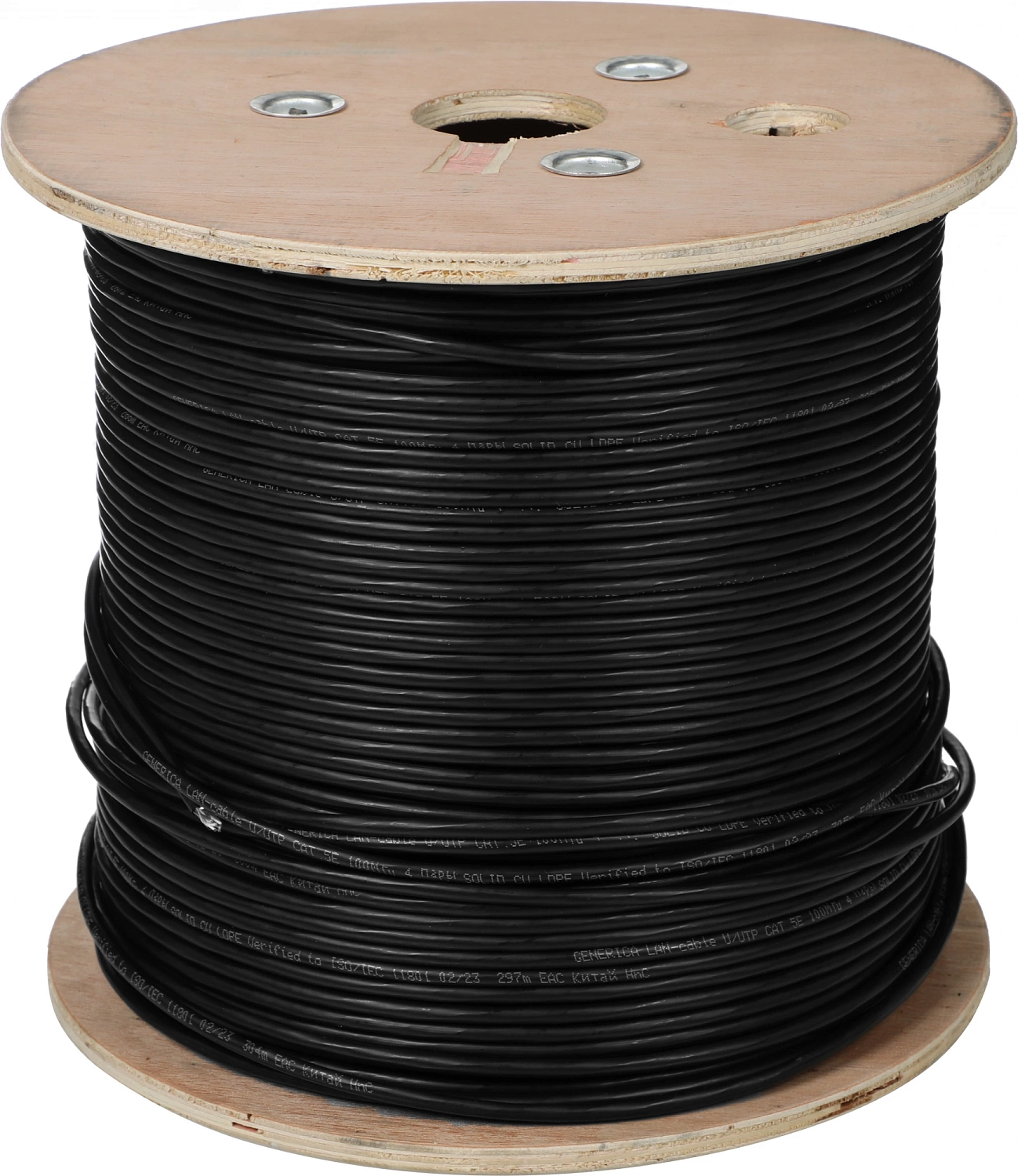 Кабель информационный ITK GENERICA BC3-C5E04-139-305-G кат.5E U/UTP 4X2X24AWG LDPE внешний 305м черный Кабель информационный ITK GENERICA BC3-C5E04-139-305-G кат.5E U/UTP 4X2X24AWG LDPE внешний 305м черный