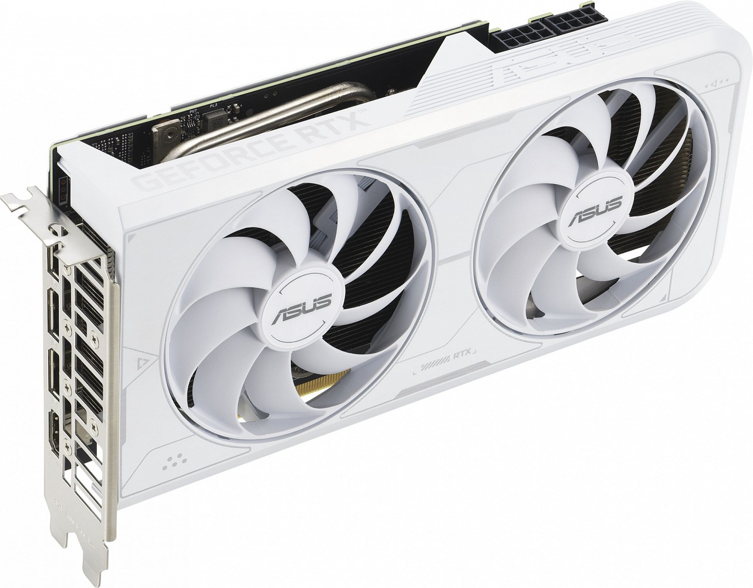 Видеокарта ASUS DUAL-RTX3060TI-O8GD6X-WHITE//RTX3060TI HDMI DP*3 8G D6X; 90YV0IP2-M0NA00