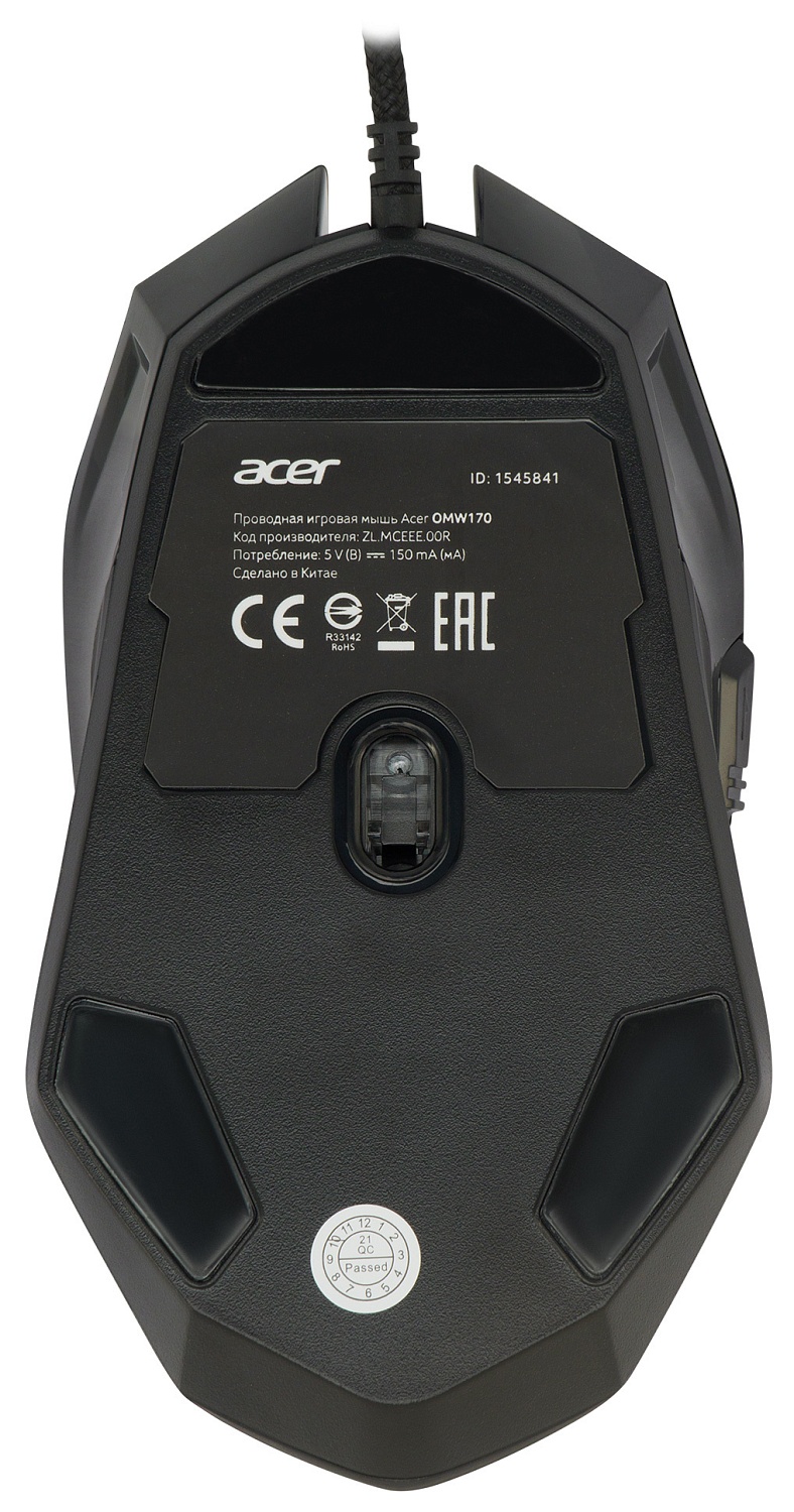 Мышь Acer OMW170 черный оптическая (3200dpi) USB (6but) Мышь Acer OMW170 черный оптическая (3200dpi) USB (6but)