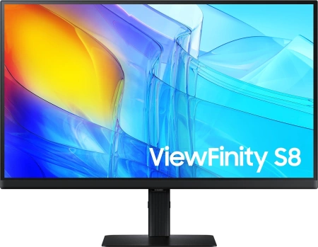 Монитор Samsung 27" S27D800EAIXCI черный IPS LED 5ms 16:9 HDMI M/M матовая HAS Piv 1000:1 350cd 178гр/178гр 3840x2160 60Hz DP 4K USB 6.1кг