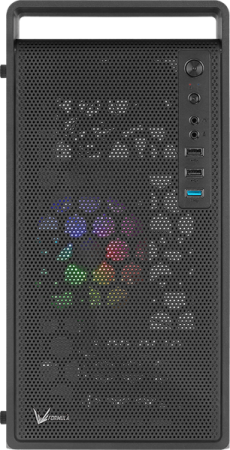 Корпус Aerocool Cs-109-G-BK-v1 (mATX, без БП, Glass Window, USB3.0 x1, USB2.0 x2, 12cm FRGB fan x1)