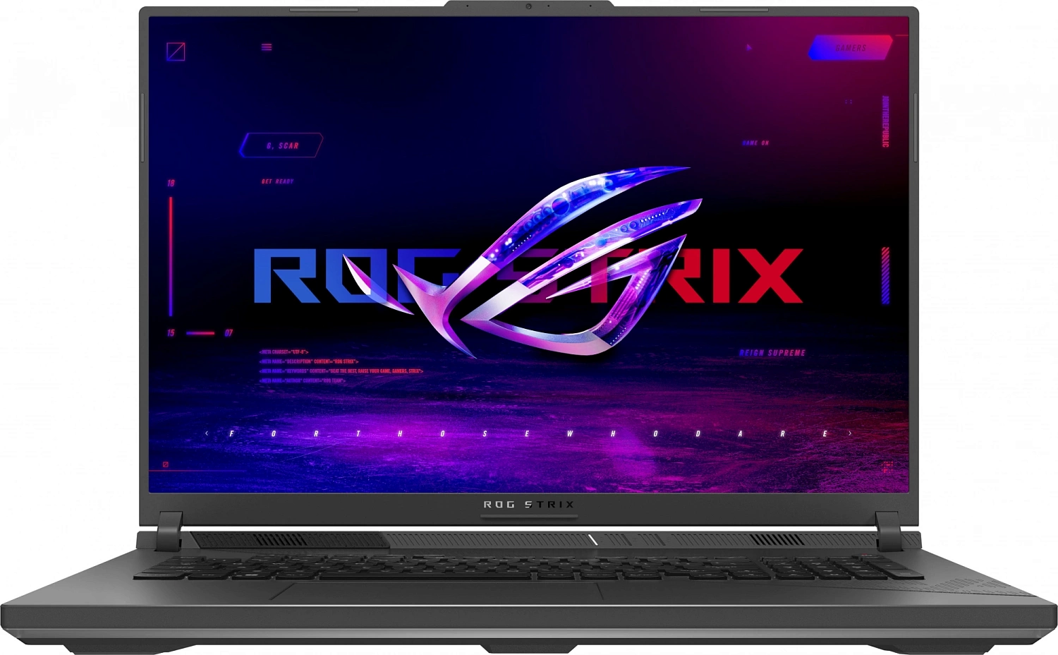Ноутбук Asus ROG Strix G18 G814JVR-N6010 Core i9 14900HX 16Gb SSD1Tb NVIDIA GeForce RTX4060 8Gb 18" IPS WQXGA (2560x1600) noOS grey WiFi BT Cam (90NR0IF6-M000C0)
