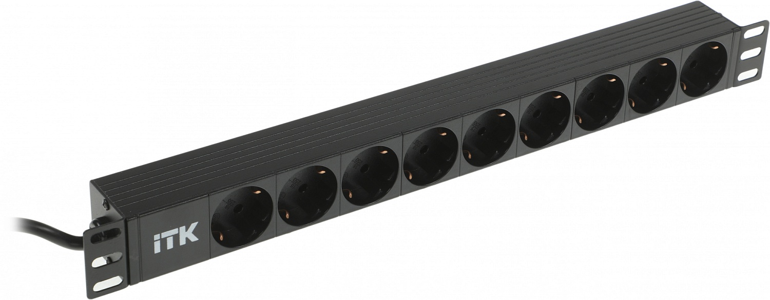Блок распределения питания ITK PH22-9D1 гор.размещ. 9xSchuko базовые 16A Schuko 2м