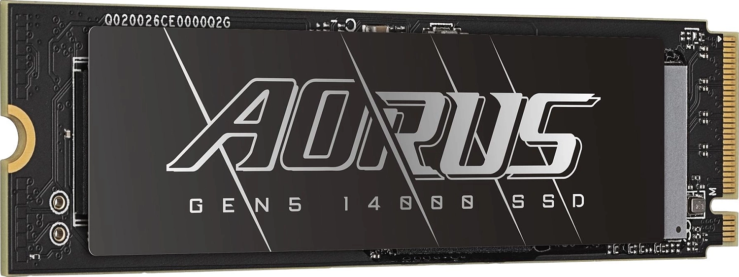 Твердотельный накопитель SSD Gigabyte 4TB M.2 2280 AORUS Gen5 14000 AG514K4TB PCI-Express 5.0x4, NVMe 2.0, 3D TLC NAND, Phison PS5026-E26