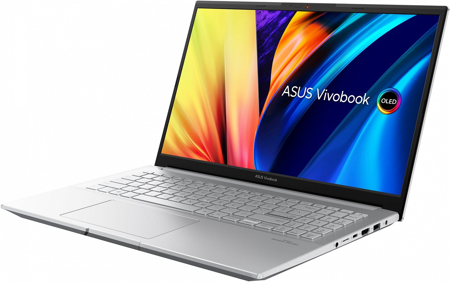 Ноутбук Asus Vivobook Pro 15 OLED M6500XU-MA106 Ryzen 9 7940HS 16Gb SSD1Tb NVIDIA GeForce RTX4050 6Gb 15.6" OLED 2.8K (2880x1620) noOS silver WiFi BT Cam (90NB1202-M00440)