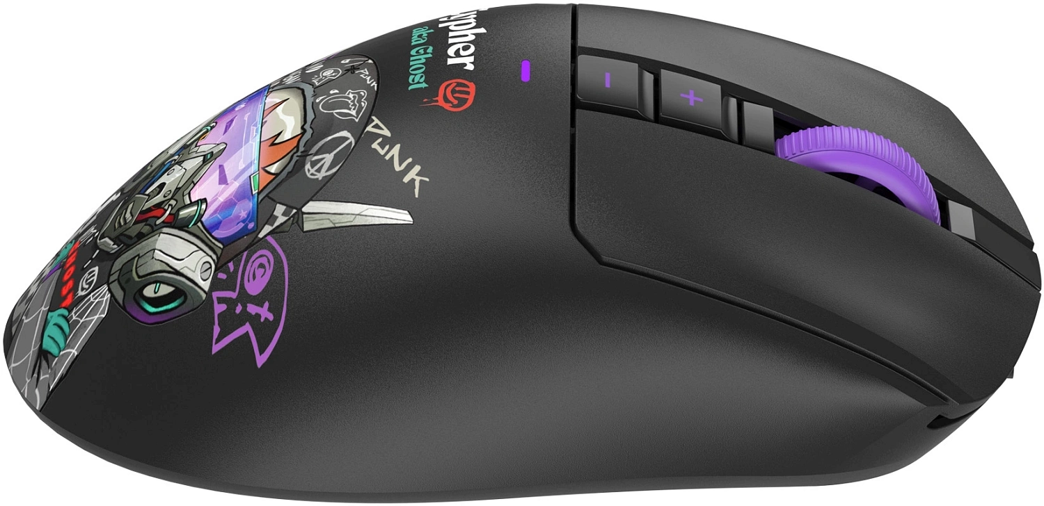 Мышь A4Tech Bloody R73 Pro черный/рисунок оптическая 26000dpi беспров. USB-C 7but (R73 PRO CYPHER GHOST) Мышь A4Tech Bloody R73 Pro черный/рисунок оптическая 26000dpi беспров. USB-C 7but (R73 PRO CYPHER GHOST)