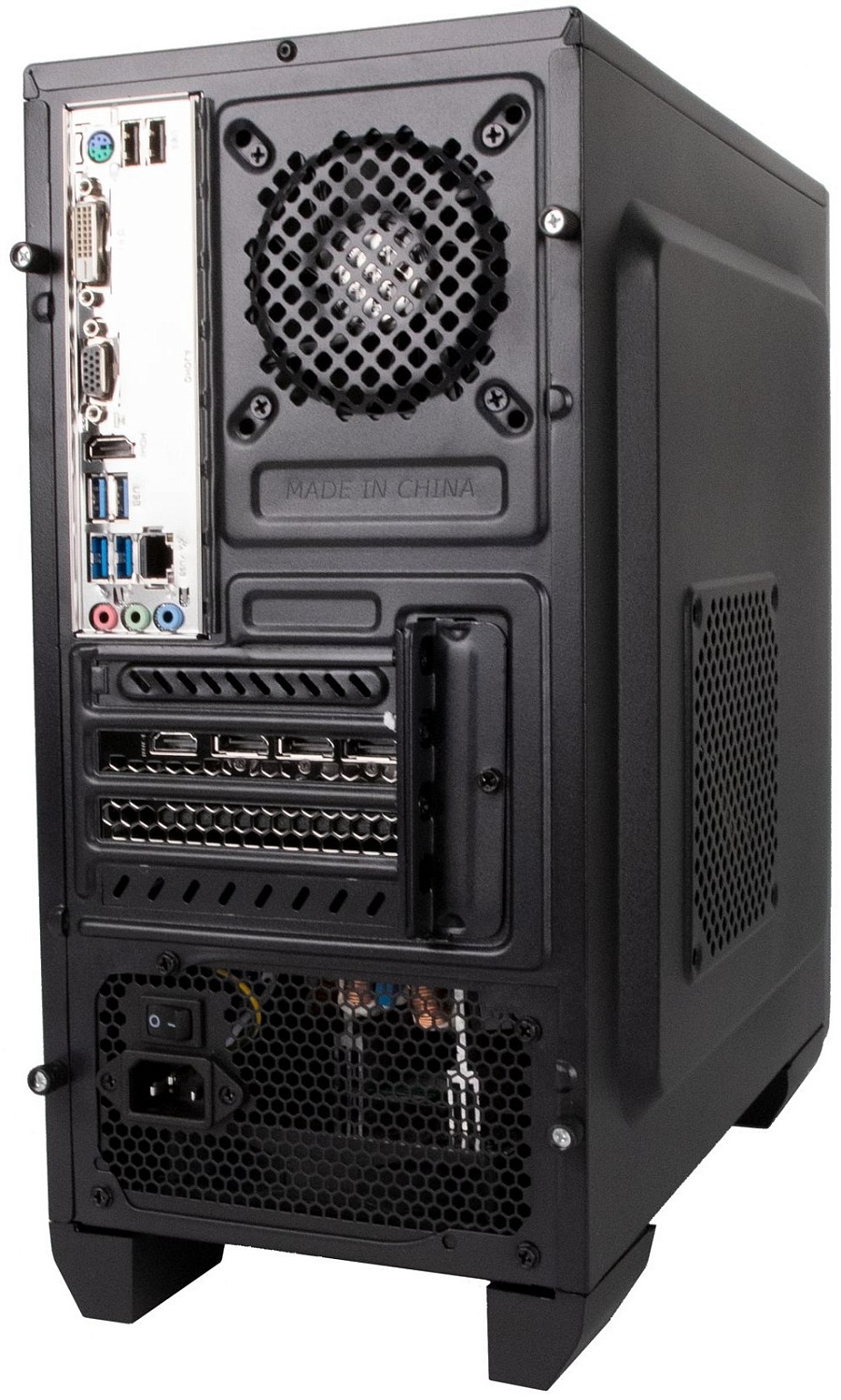 ПК IRU Game 320A5GE MT Ryzen 5 5500 (3.6) 16Gb SSD1Tb RX 6500XT 4Gb Free DOS GbitEth 500W черный (1989404)