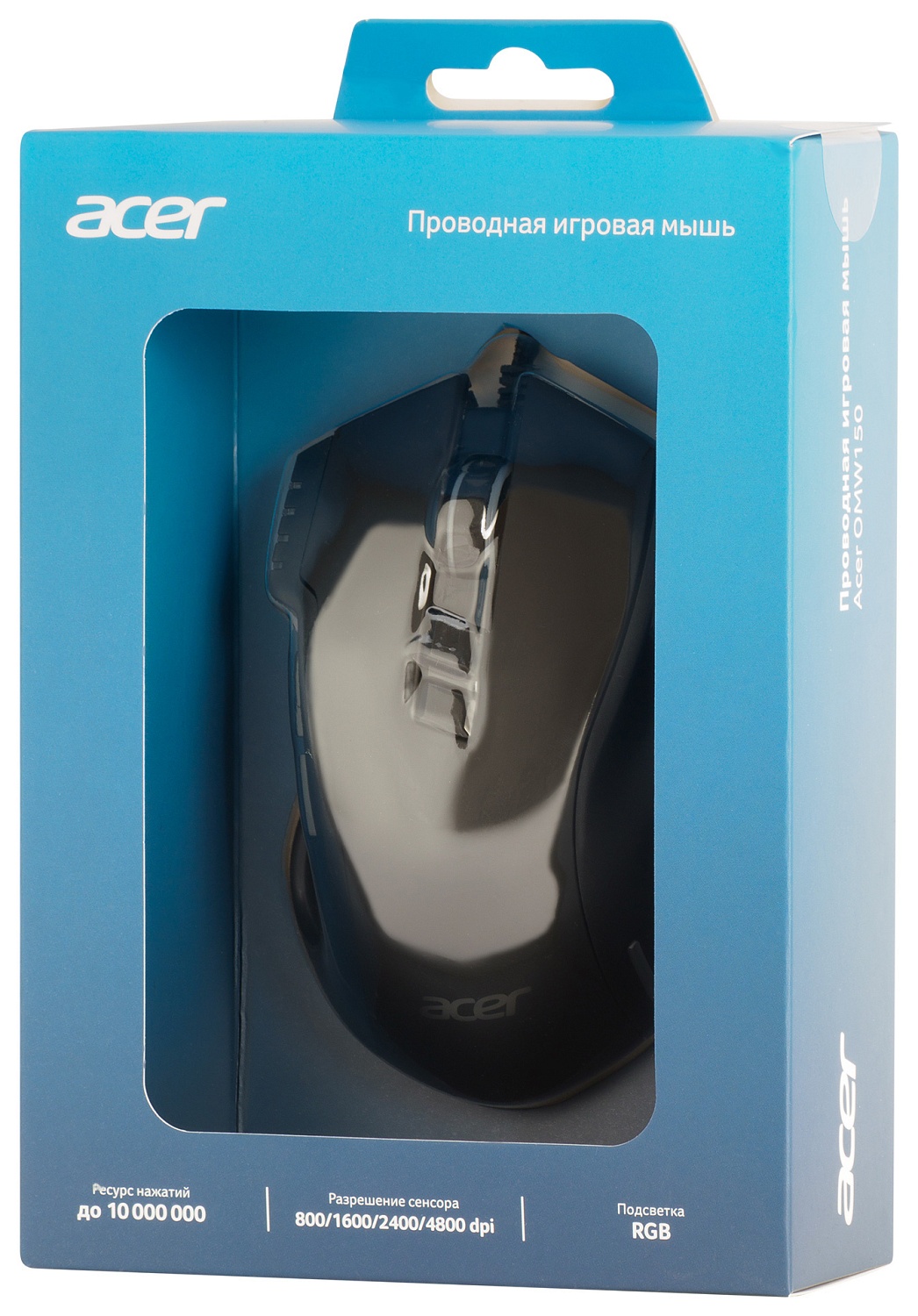 Мышь Acer OMW150 черный оптическая (4800dpi) USB (8but) Мышь Acer OMW150 черный оптическая (4800dpi) USB (8but)